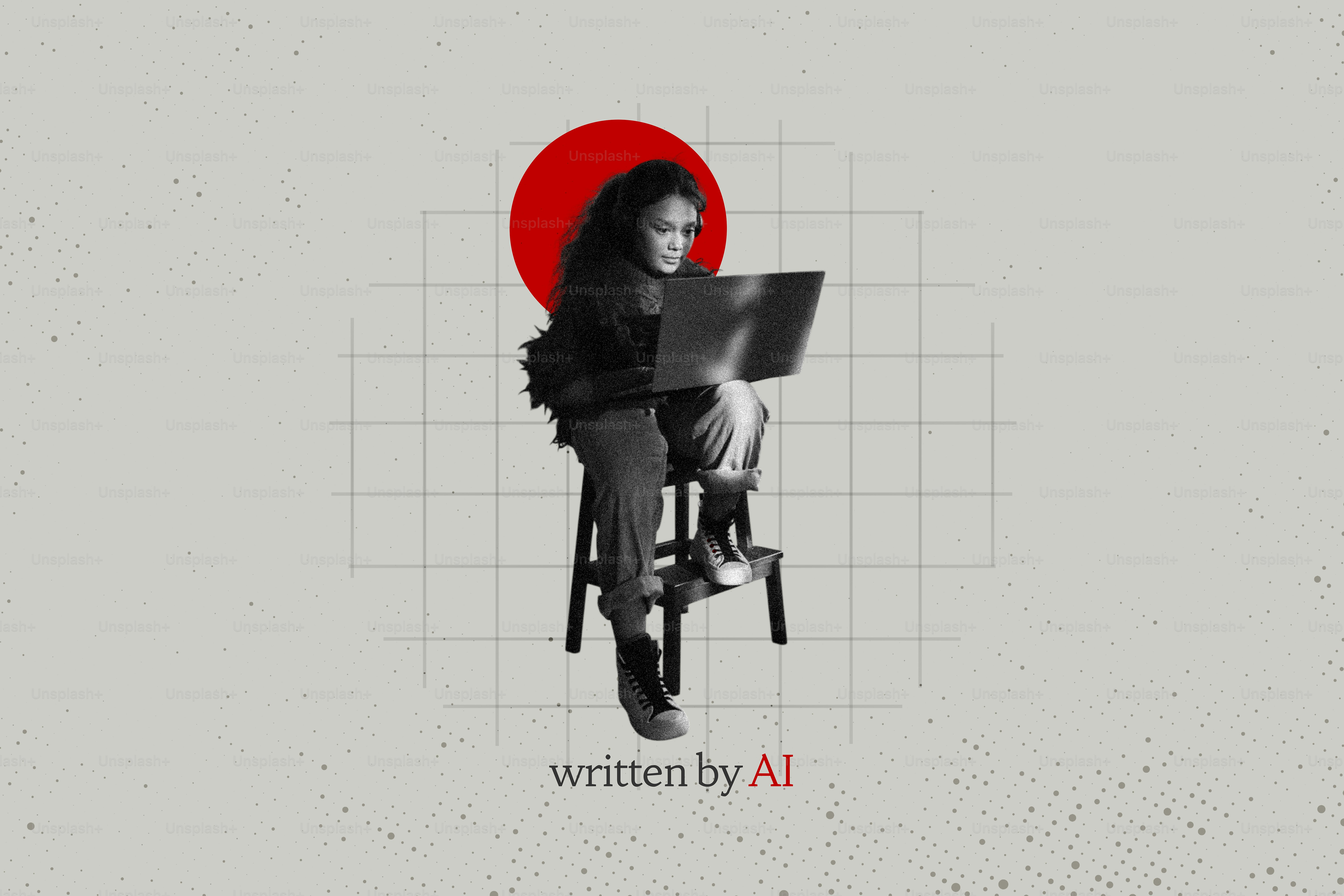 Creative interpretation of a AI writing tools through collage